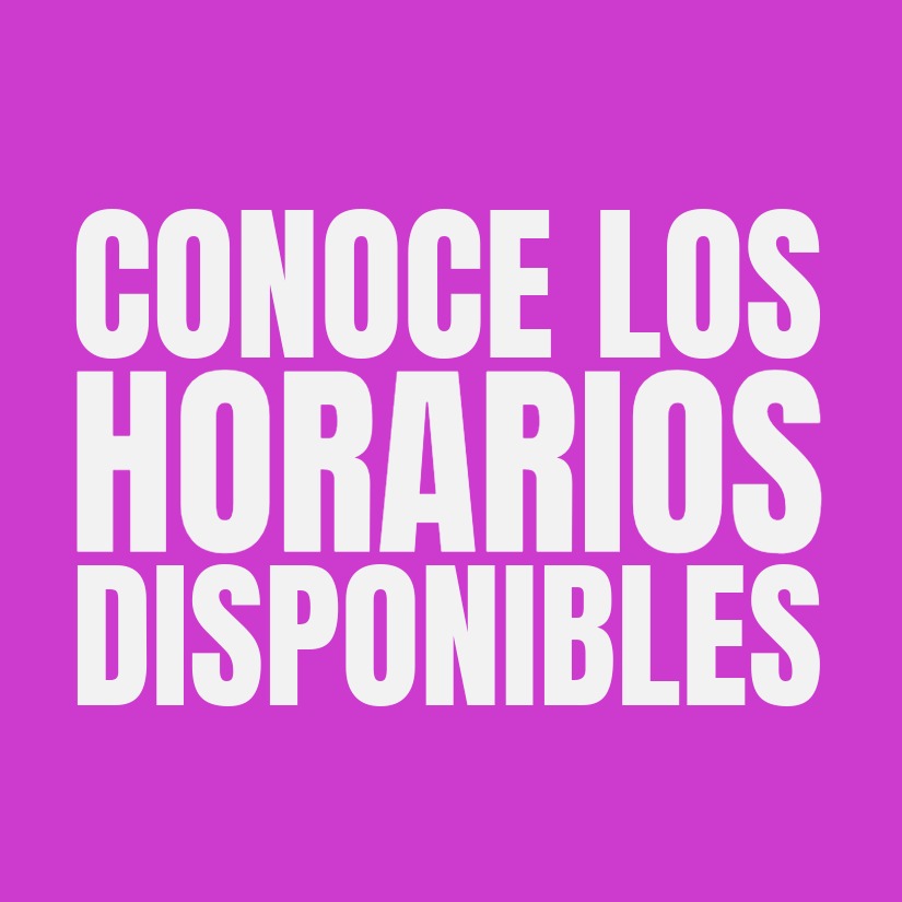 HORARIOS DISPONIBLES-825